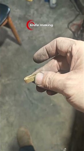 Precision Engraving on Brass Guard for a Custom Knife #rotarytool #knifemaker #handmadeknif