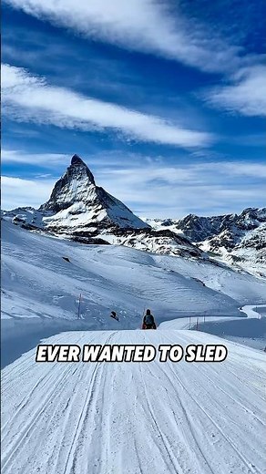EPIC sledding at the Matterhorn in ZERMATT 🛷