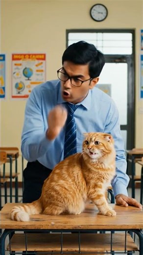 Naughty cat angry #animation #cartoon