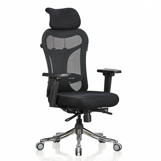 Featherlite Optima High Back Mesh Chair with Multilock Seat Sliding Mechanism & Three Way Adjustable Arms