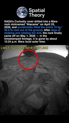 A Mars Rock Got Stuck on NASA’s Rover