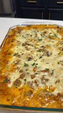 DELICIOUS Baked Ziti Recipe You Will LOVE! #cooking #shorts #easyrecipe
