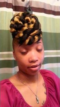 Shaved sides twisted mohawk