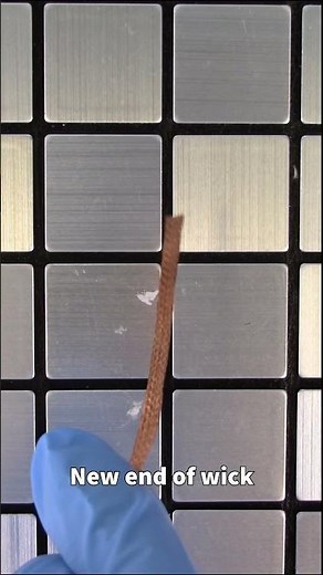 How to use solder wick!
