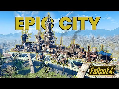 FALLOUT 4: Building an EPIC CITY from an original concept #fallout4 #fallout #fallout76