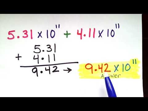 Part 9 Finding the Sum "Scientific Notation--Pause & Practice" GED Math Exam Preparation