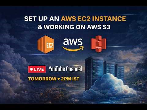 AWS Live Demo | Set Up an EC2 Instance & Work with S3 | Beginner Friendly | Live at 2 PM IST