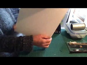Making a Collagraph part 1 - How to make a collagraph plate and what materials are needed.