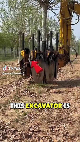 Excavator Working Efficiently on Construction Site