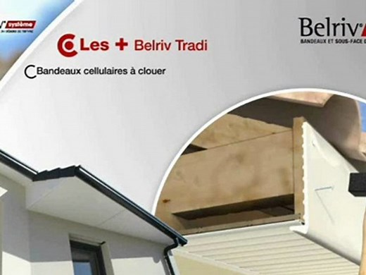 Habillage du debord de toiture Belriv