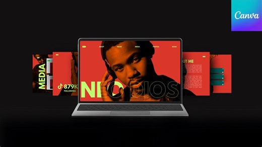 Editable Neo EPK Canva Template for Musicians & Artists | Digital Download - Etsy UK