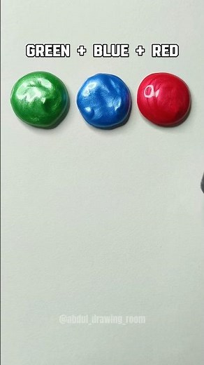 Green + Blue + Red = What Color?! 😱 | Unexpected Color Mixing Magic 🎨