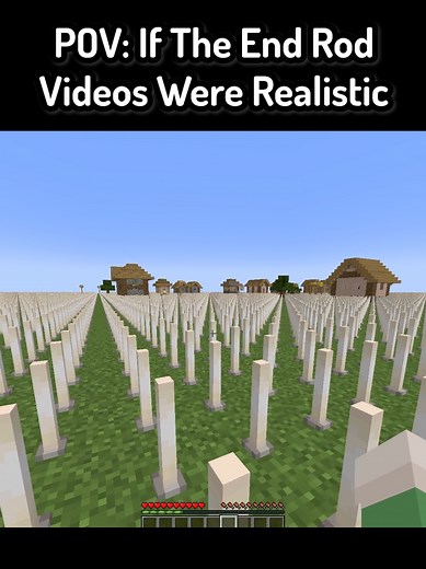 Realistic End Rod Adventures in Minecraft