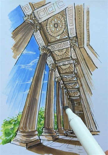 Perspective drawing tutorial: easiest trick to draw perspective