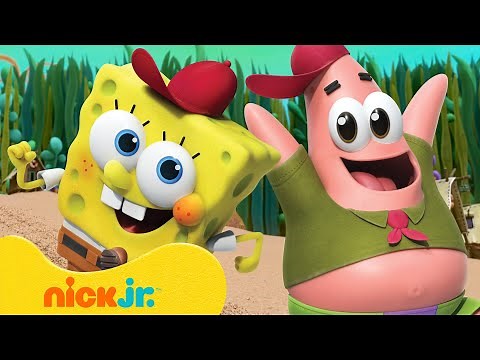 SpongeBob's Kamp Koral Summer Adventures! 💗 10 Minute Compilation | Nick Jr.