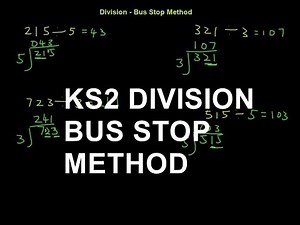 KS2 Division: How to divide using the bus stop method