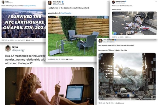 The best 2024 New York earthquake memes