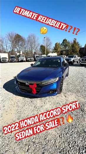 Accord Excellence: 2022 Honda Accord Sedan Sport 1.5T CVT - The Perfect Blend of Style? #honda