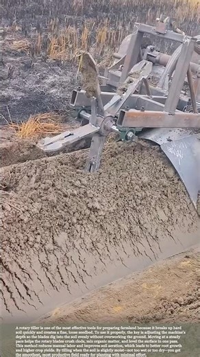 Rotary Tiller Power for Perfect Farmland Prep #farmingtips #farmwork