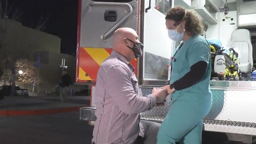 Frontline Covid nurse gets a proposal