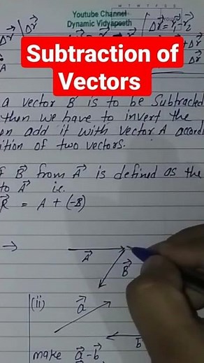 subtraction of Vectors