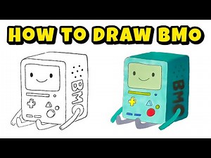 How to Draw BMO/Be MOre/Beemo from Adventure Time – Drawing Made Simple