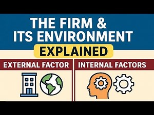 The Firm & Its Environment Explained | External & Internal Factors Simplified