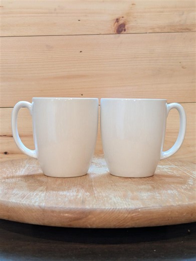 Corelle Coordinates Stoneware Mugs – Set of 2 – Classic Vintage White - CLEAN - Etsy