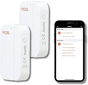 Amazon.com: MOBI Smart Door and Window Sensor Alarm [2 Pack] - Sensor Control Devices, Open Entry, Alarm Sensors for Windows and Doors : Tools & Home Improvement