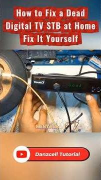 DIY Fix for a Completely Dead Digital TV STB #settopbox #tvdigital #shorts