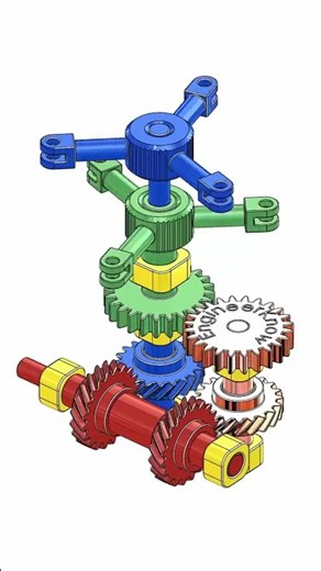 Power Transmission Gear Train | CAD #mechanicalengineering #automobile #cad