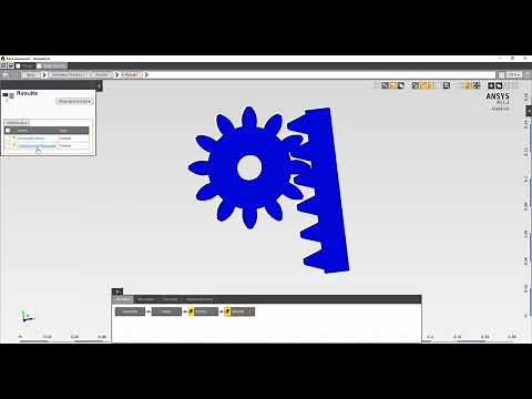ANSYS Student: Stress Analysis of a Rack and Pinion System