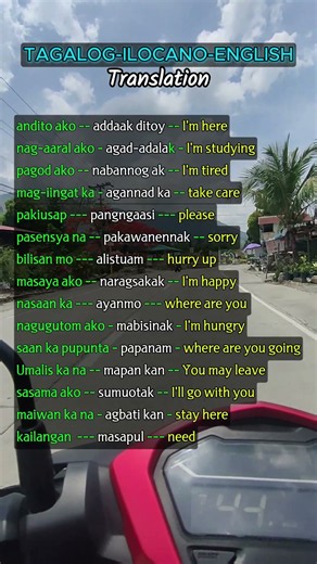 Tagalog-Ilocano-English Lesson 9 #learning #vocabulary