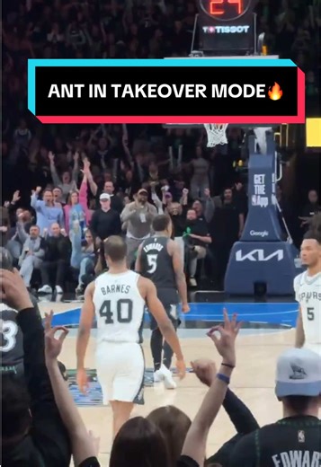 Anthony Edwards is fired up after that bucket 😤 #NBAPhilippines #NBAHighlights #SportsOnTikTok #NBAPlayoffs #Ant