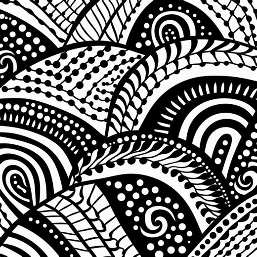 Zentangle Pattern Templates | Zen Doodle Practice Sheets (Printable PDF JPG PNG)