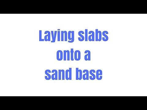 Laying paving slabs on sand - Trydiy