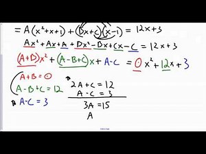 10.5 Partial Fraction Decomposition Cases 3 and 4