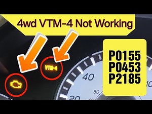 2014 Honda Pilot 3.5l 4wd VTM-4 Light Not Working P0155, P0453, P2185