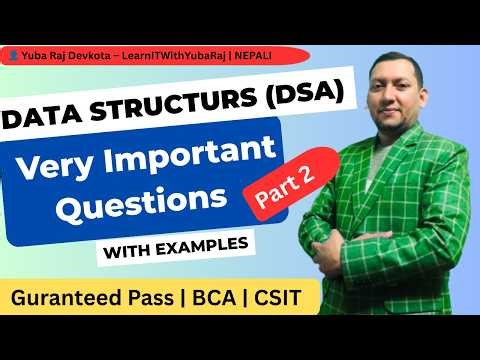 DSA Important Questions Part 2 | Dijkstra, Sorting, BST, MST | CSIT, BCA, BIT, BITM| Exam तैयारी