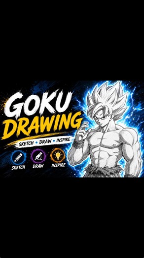 Amazing Goku Drawing with Pencil | Anime Art Speed Drawing