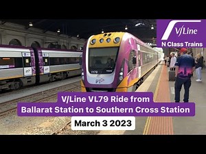 V/Line VL79 Ride from Ballarat Station to Southern Cross Station (Full Trip)