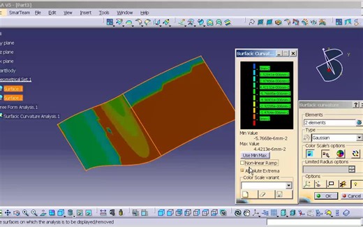CATIA Analysis(曲率-间隙等分析命令介绍）