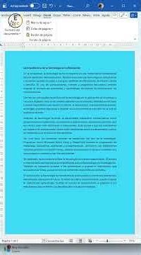 Learn how to apply page color in Word. #excel #tutorial #word