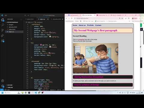 HTML & CSS | Class, ID, Sections, Nav and Flex box layouts | 02 | Digital domain