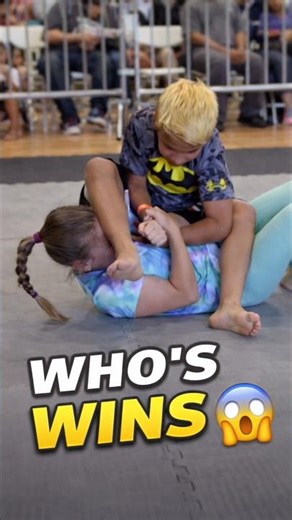 UNREAL HEART!😱 🥋 Boy vs Girl Grappling Showdown! #Shorts