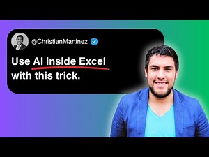 Use AI inside Excel with this Trick