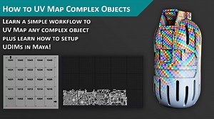 ArtStation - How to UV Map Complex Objects and Setup UDIMs in Maya