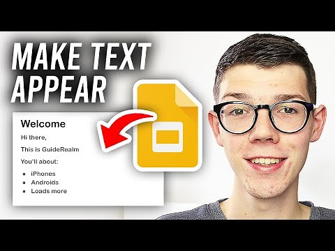 How To Make Text Appear 1 By 1 In Google Slides - Full Guide