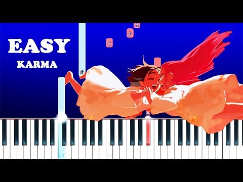 Alien Stage - Karma (EASY Piano Tutorial)