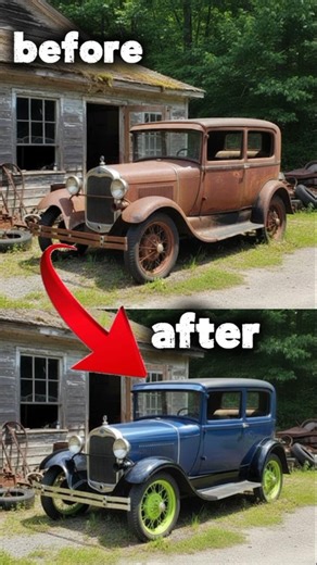 Ford Model A Full Restoration ASMR | Vintage Car Rebuild #shorts